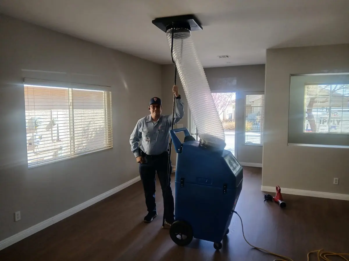 Professional Dryer Vent Cleaning work inside a June Park home